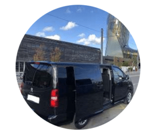 chauffeur privé VTC sur bordeaux en Van